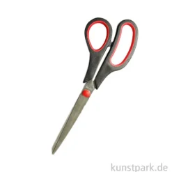 Allzweckschere - Basic, Spitz mit gummierter Griffzone, 21 cm