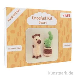 Amigurumi Bastelset - Velvie Desert, Alpaka + Kaktus