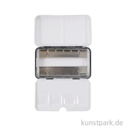 Aquarell-Leerkasten aus Metall für 12 halbe oder 6 ganze Näpfe