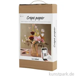 Bastelset - Blumenstrauß aus Krepppapier