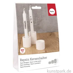 Bastelset für 3 Raysin Kerzenhalter, inklusive Kerzen-Transferfolie