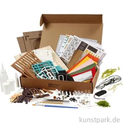 Bastelset Miniatur-Zimmer - Simon's Café, mit umfangreichem Zubehör