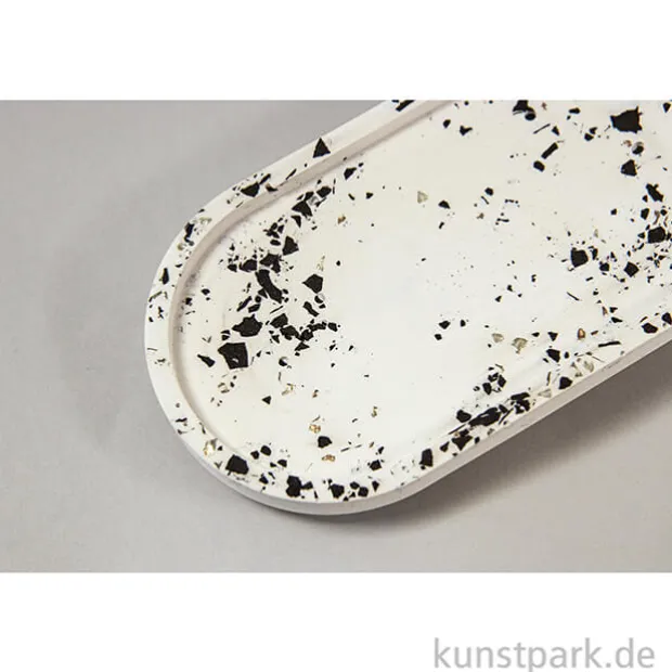 Bastelset Raysin Terrazzo-Untersetzer, 17,8 x 9,5 x 1,3 cm