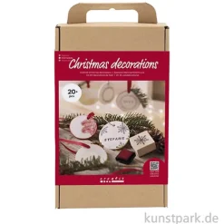 Bastelset Weihnachtsschmuck aus Ton