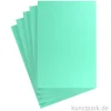 Briefkartenkarton Gerippt, DIN A4, 5 Blatt, Mint, 220g