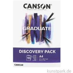 Canson GRADUATE Mixed Media Papiere - Discovery Pack, A4, 10 Blatt