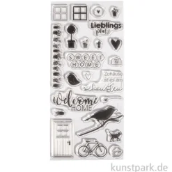 Clear Stamps - Welcome Home, 97 x 205 mm, 23 Motive