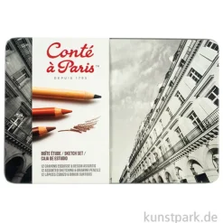 Conte Paris - 12er Sketchset, Skizzenstifte