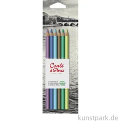 Conte Pastellstifte - 6er Landschaftssortiment im Blister