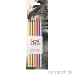 Conte Pastellstifte - 6er Portraitsortiment im Blister