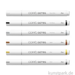 COPIC acrea Paint Marker Set, Essentials, 6 Stück