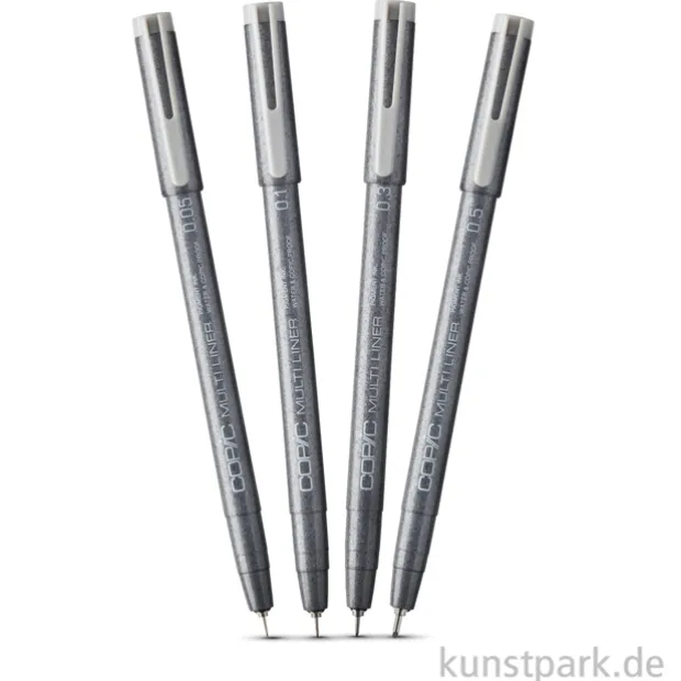COPIC Multiliner Cool Grey Classic Set - 4 Strichstärken