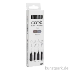 COPIC Multiliner Set - Grautöne, 2 Strichstärken, 0,3-0,5 mm