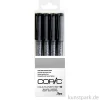COPIC Multiliner Set - Schwarz, 4 Strichstärken, 0,03-0,3 mm