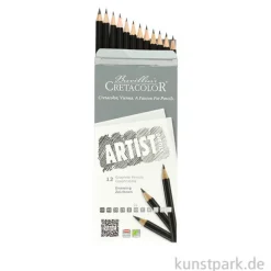 Cretacolor ARTIST Studio Set mit 12 Graphitstiften