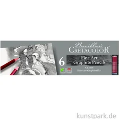 Cretacolor CLEOS Fine Art Graphite - 6 teiliges Grafitset