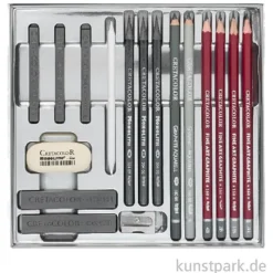 Cretacolor SILVER BOX, 17-teiliges Graphitset
