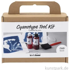 Cyanotypie Starter Set, Werkzeuge für Sonnendrucke