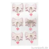 3D Sticker - Schleifen mit Herzen, Mauve, 6 Aufkleber