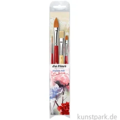 da Vinci Aquarellpinsel Set mit 4 Pinseln - Mal mit Sabine