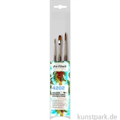 da Vinci COLINEO - Gouache Malpinsel Set mit 3 Pinseln