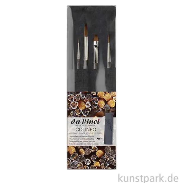 da Vinci COLINEO Aquarellpinsel Set mit Baumwolltasche
