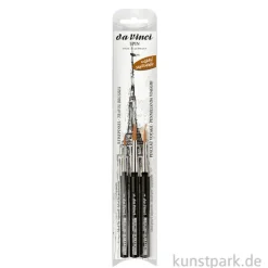 da Vinci SPIN Reisepinsel Set mit 3 Aquarellpinseln