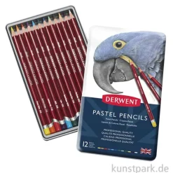 Derwent PASTELS, 12 Pastellstifte im Metalletui