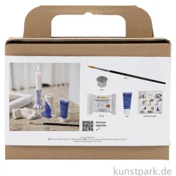 DIY Bastelset - Kerzenhalter Modellieren, Blau