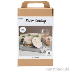 DIY Set - Dose mit Deckel gießen, Resin, Beige, Creme