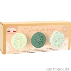 DIY Set - Duschseifen, 3 Formen, Nature