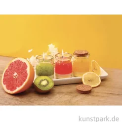 DIY Set - Kerzen im Glas, 3 fruchtige Designs