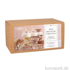 DIY Set - Kerzen mit Blumen und Kristallgel