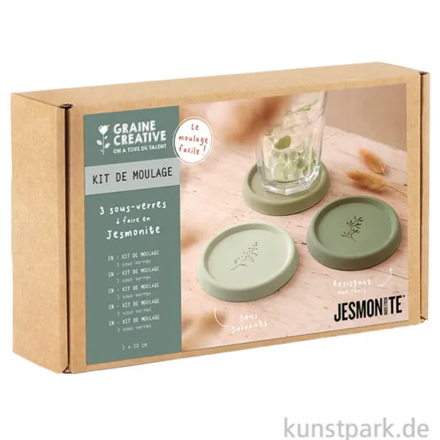 DIY Set - Untersetzer gießen mit Jesmonite AC100 + Zubehör, Floral