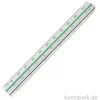 Dreikant-Maßstab Aluminium Länge 10 cm