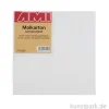 Eckiger Malkarton mit Maltuch bespannt 15 x 15 cm