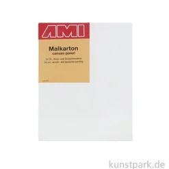 Eckiger Malkarton mit Maltuch bespannt 18 x 24 cm