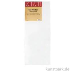 Eckiger Malkarton mit Maltuch bespannt 40 x 60 cm
