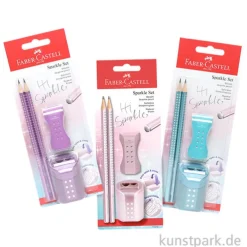 Faber-Castell Bleistift Set - Sparkle Cosmic mit Radierer + Spitzer