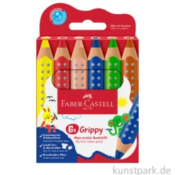 Faber-Castell Grippy Buntstifte für Kinder, 6er Set