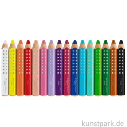 Faber-Castell Grippy Buntstifte für Kinder, 16er Set mit Spitzer