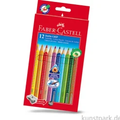 Faber-Castell JUMBO Grip 12er Kartonetui mit Spitzer
