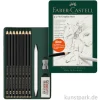 Faber-Castell Pitt Graphite Matt - 11teilig im Metalletui