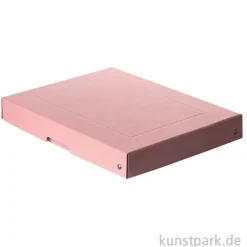 Falken Aufbewahrungsbox - PureBox Pastellrosa, 40 mm, DIN A4