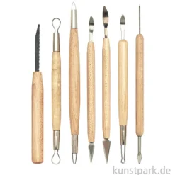 Feinwerkzeug Set Nr. 1, 7 teilig mit Holzgriffen