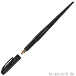 Füller zum Zeichnen - artWORKpen Platinum mit 4 Patronen, Schwarz