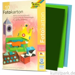 Fotokarton Set, 22x32 cm, 300g, 10 Blatt farbig sortiert