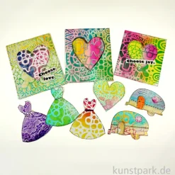 Gelli Arts - Card Printing Kit mit viel Zubehör