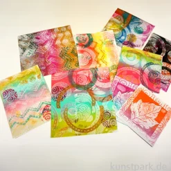 Gelli Arts - Stamping Kit mit viel Zubehör