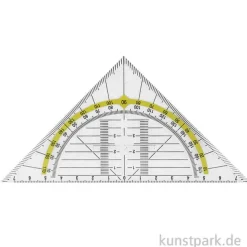 Geodreieck Kunststoff mit Griff, 14 cm